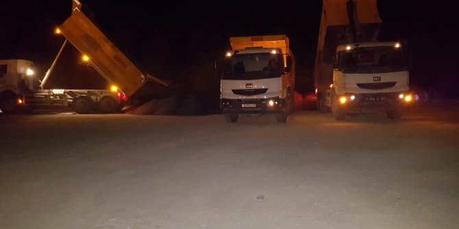 Karamanlı Yolunda çalışmalar devam ediyor