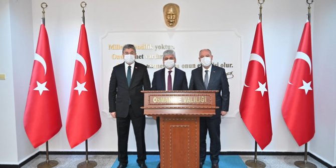 Kahramanmaraş Valisi Coşkun Osmaniye Valiliği’ni ziyaret etti