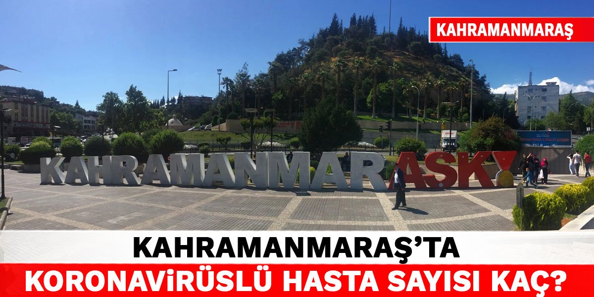 Kahramanmaraş'ta Koronavirüslü hasta sayısı kaç?
