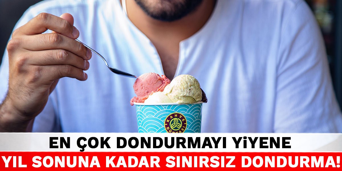 En Çok Dondurmayı Yiyene Yıl Sonuna Kadar Sınırsız Dondurma!