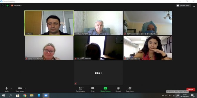 Kahramanmaraş'ta Proje Toplantısı Online yapıldı