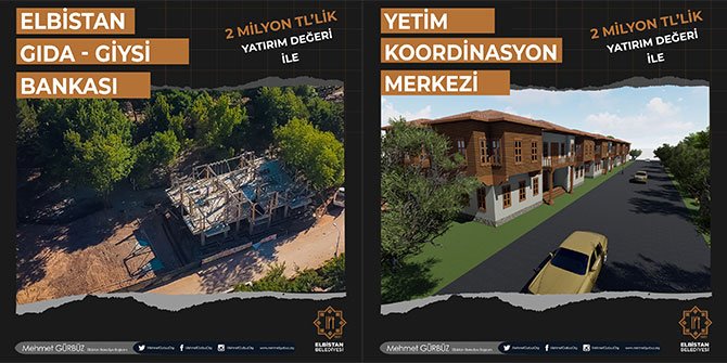 Elbistan Belediyesi'nden Yetim Koordinasyon ve Gıda Merkezi Konakları