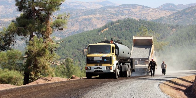 Kuzucak Grup Yoluna sathi kaplama