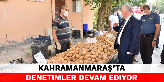 Kahramanmaraş'ta denetimler devam ediyor