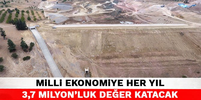 Kahramanmaraş'taki Gölet Milli Ekonomiye her yıl 3,7 milyon’luk değer katacak