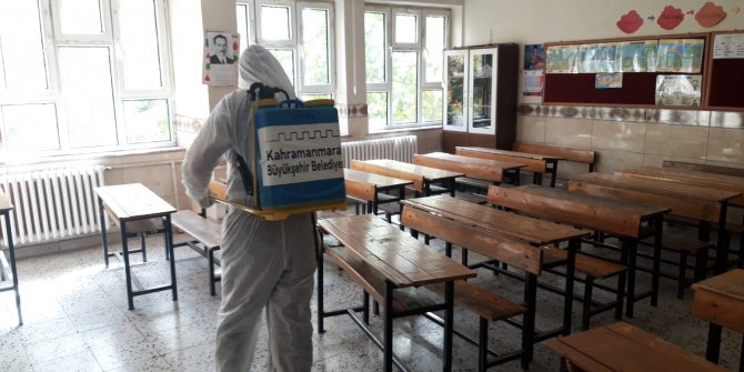 Kahramanmaraş'ta okullar dezenfekte ediliyor