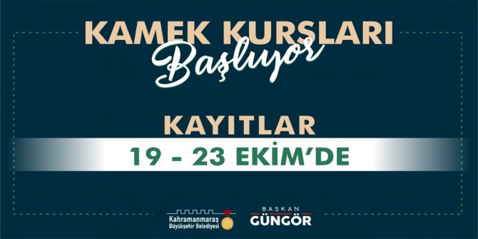 Kahramanmaraş'ta güz dönemi kurslarına kayıtlar başlıyor