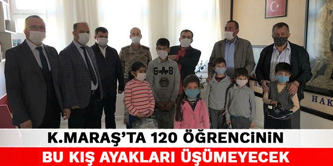 Kahramanmaraş’ta 120 öğrencinin bu kış ayakları üşümeyecek