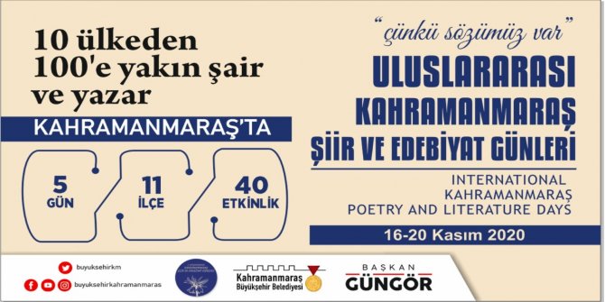 Kahramanmaraş'ta Uluslararası Şiir ve Edebiyat Günleri başlıyor