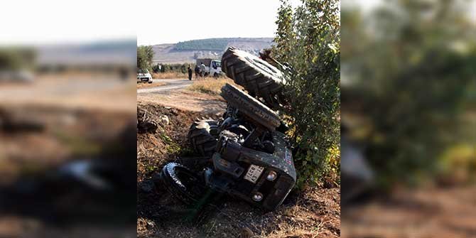 Kendi kullandığı traktörün altında kalan sürücü öldü
