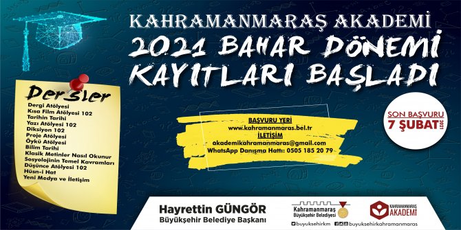Kahramanmaraş Akademi’ye rekor başvuru