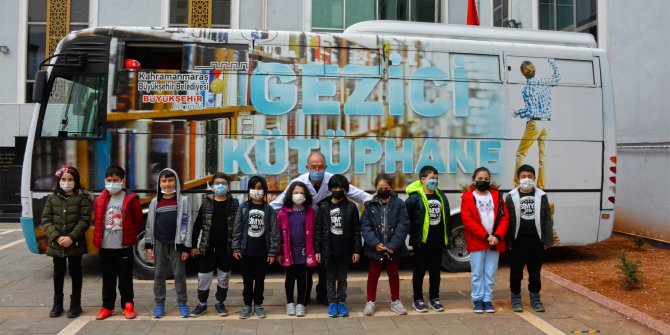 Kahramanmaraş'ta Gezici Kütüphane okuma yolculuğunda