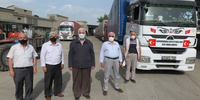 Kahramanmaraş’tan Suriye’ye 5 tır yardım sevkiyatı