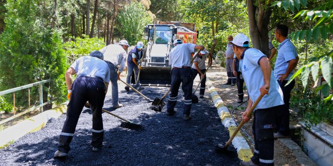 Şeyhadil Mezarlığında çevre düzenlemesi yapılıyor