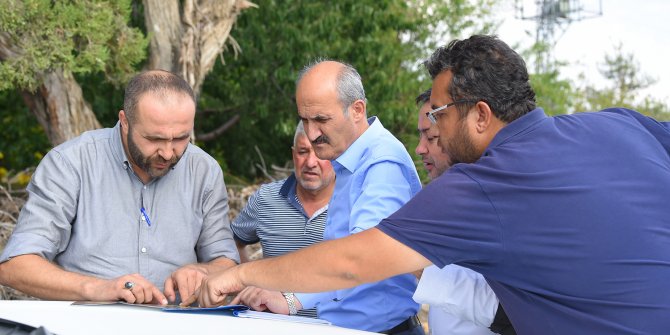 Başkan Okay Bertiz bölgesinde incelemelerde bulundu