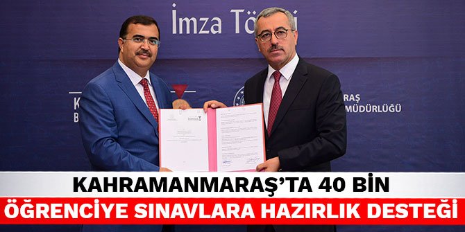 Kahramanmaraş'ta 40 bin öğrenciye sınavlara hazırlık desteği