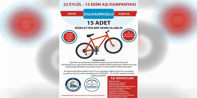 Dulkadiroğlu’ndan aşı kampanyası