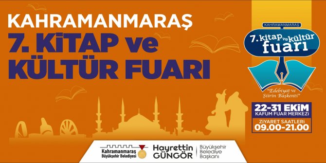 Kahramanmaraş 7. Kitap ve Kültür Fuarı başlıyor!