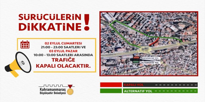 Kahramanmaraş'ta sürücülerin dikkatine!