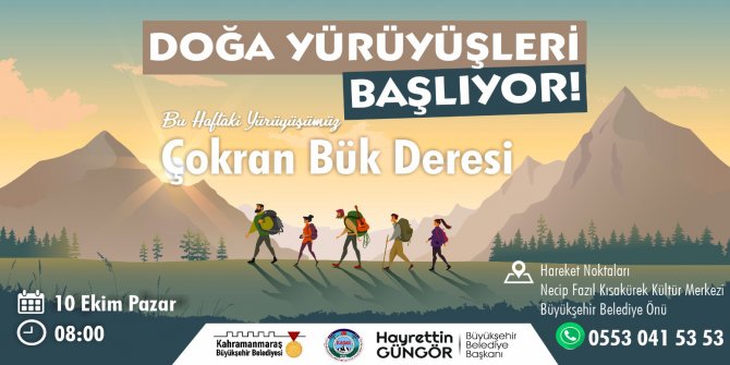 Doğa Yürüyüşlerinde yeni rota Çokran