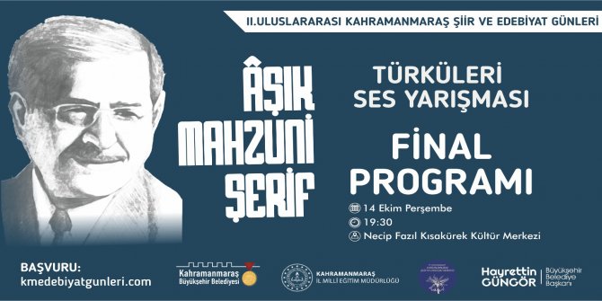 Âşık Mahzuni Şerif Ses Yarışması’nda final heyecanı