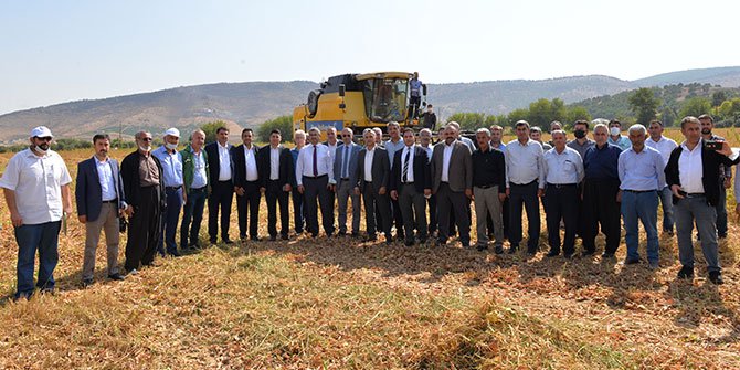 Kahramanmaraş’ta soya hasat tarla günü yapıldı