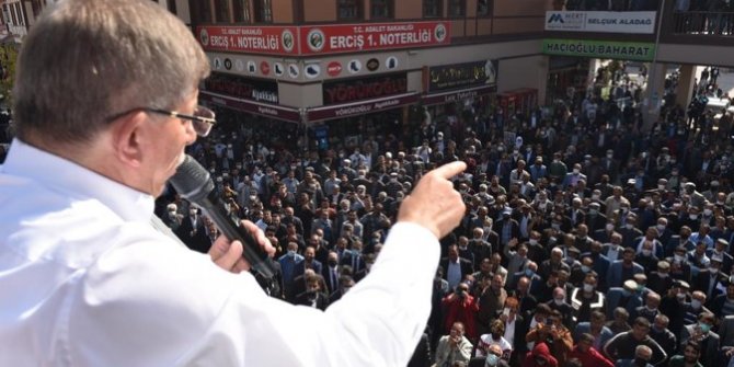 Erciş’te Davutoğlu izdihamı!