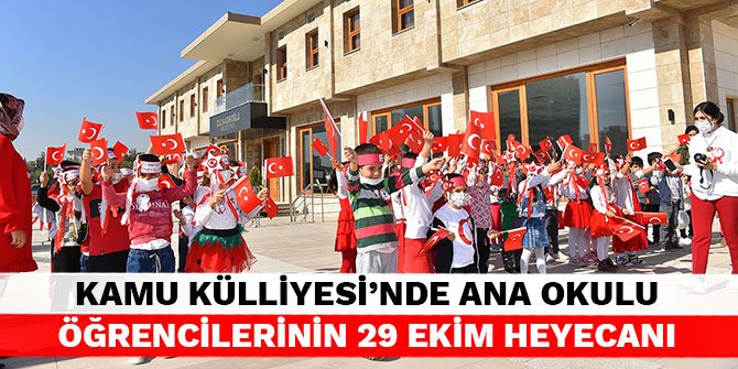 Dulkadiroğlu Kamu Külliyesi’nde ana okulu öğrencilerinin 29 ekim heyecanı