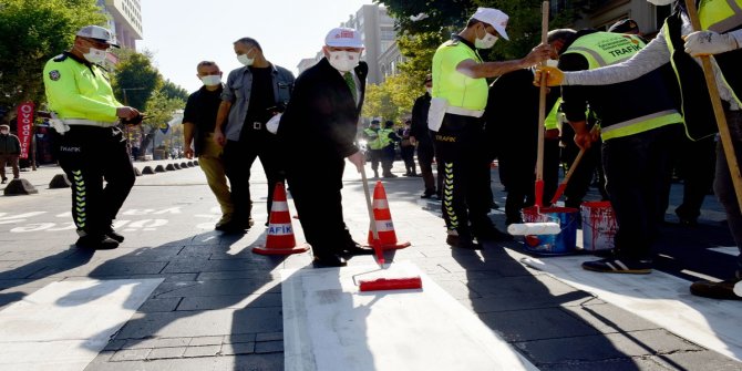 Kahramanmaraş'ta Yayalar Kırmızı Çizgimizdir farkındalık etkinliği
