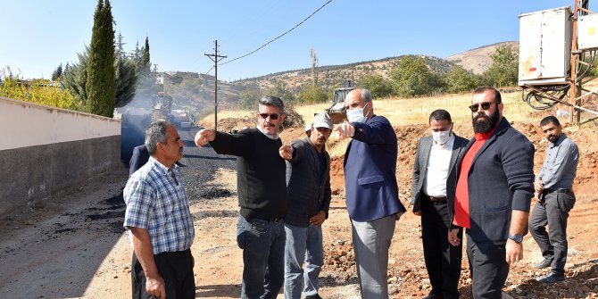 Başkan Okay çalışmaları yerinde inceledi