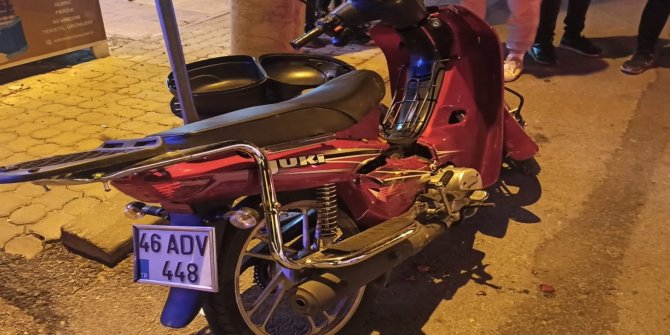 Kahramanmaraş’ta otomobil ile motokurye çarpıştı: 1 yaralı