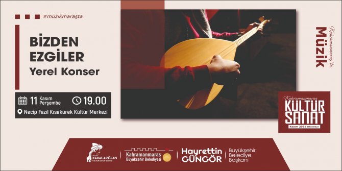 ‘Bizden Ezgiler’ konseri yarın!