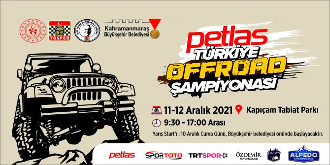 Türkiye Offroad Şampiyonası Kahramanmaraş’ta düzenlenecek!