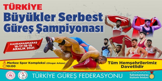 Kahramanmaraş’ta Türkiye Güreş Şampiyonası heyecanı!
