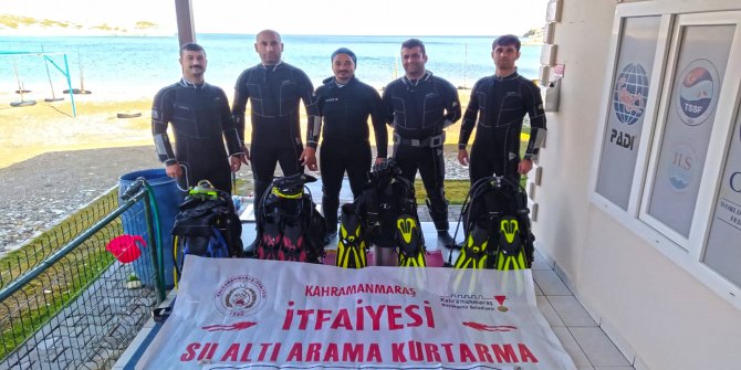 Kahramanmaraş’ta su altı onlara emanet