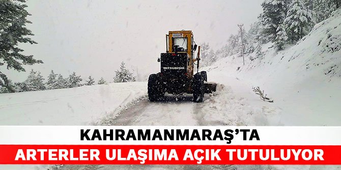 Kahramanmaraş'ta arterler ulaşıma açık tutuluyor