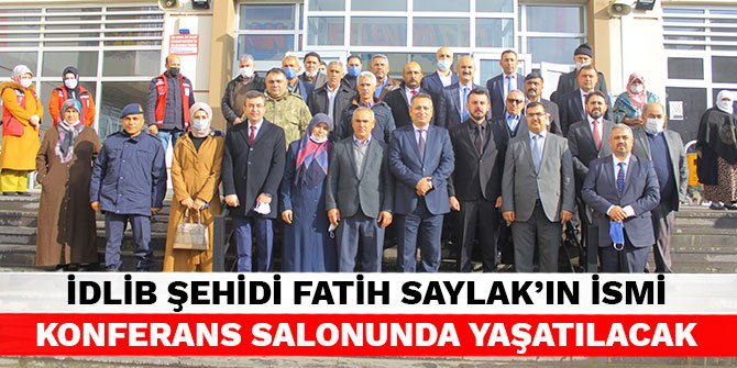 Kahramanmaraş'ta “Şehit Piyade Uzman Onbaşı Fatih Saylak Konferans Salonu” açıldı