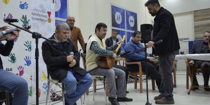 Kahramanmaraş'ta görme engelliler moral depoladı