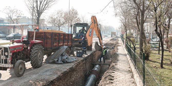 Tevfik Kadıoğlu köprülü kavşak alanında altyapı çalışmaları başladı