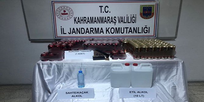 Çağlayancerit’te sahte alkol operasyonu