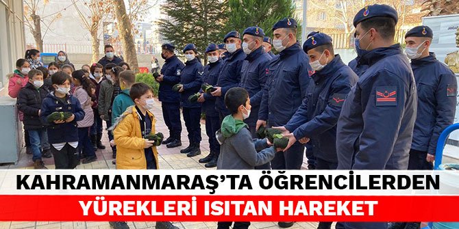 Kahramanmaraş’ta öğrencilerden yürekleri ısıtan hareket