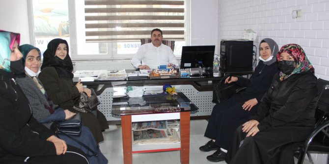 Saadet Partisi Kadın Kolları'ndan Erkır Medya’ya ziyaret