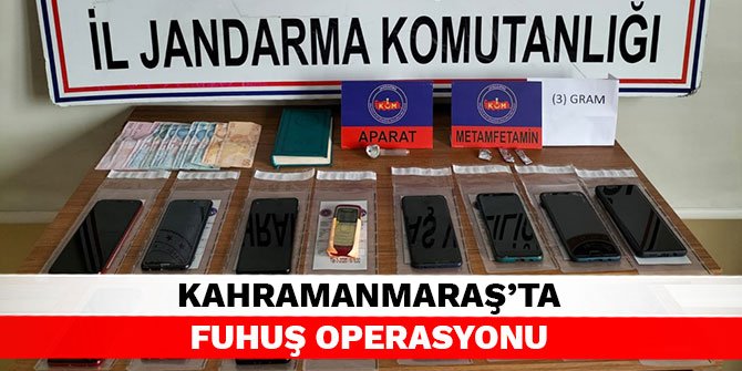Kahramanmaraş’ta fuhuş operasyonu