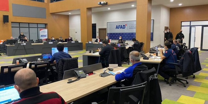 Kahramanmaraş İl Afet ve Acil Durum Yönetim Merkezi 7/24 esasında çalışmalarına devam ediyor