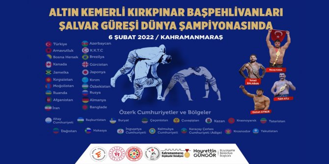 Şalvar Güreşi Dünya Şampiyonası Kahramanmaraş’ta