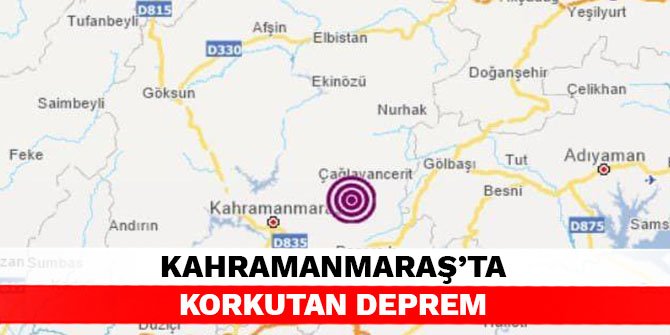 Kahramanmaraş’ta korkutan deprem