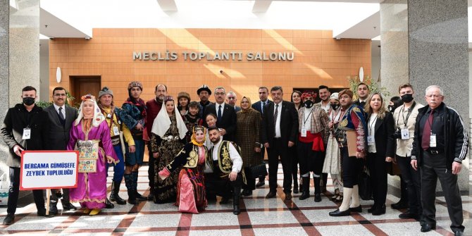 Halk Oyunları Ekiplerinden Başkan Güngör’e ziyaret