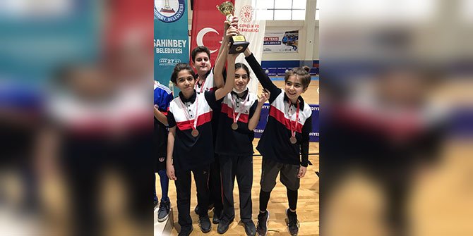 SANKO Okulları öğrencileri masa tenisinde il dördüncüsü oldu