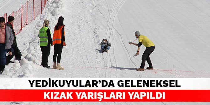 Yedikuyular’da Geleneksel Kızak yarışları yapıldı