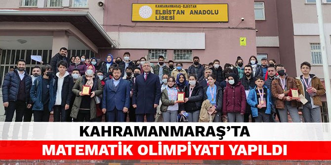 Kahramanmaraş’ta matematik olimpiyatı yapıldı